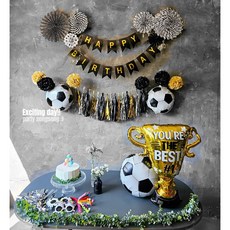 파티송송 생일파티 축구풍선 프리미엄세트, 1세트