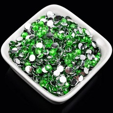 플랫백 레진 크리스탈 라인 반짝이 네일 아트 컬러 신발 가방 캡 의류 장식, 17. grass green
