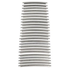 Hosco 不鏽鋼Fret Jumbo皇冠墊片 HFS-J1-P24 24入, 1組