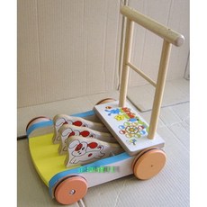 企鵝寶貝 原木助步車, 1個, 原木