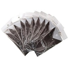 사이즈 원형 뜨개질 바늘 초보자용 양말 키트 금속 매직 루프, 1개