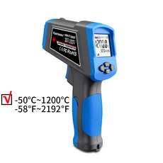 업그레이드된 디지털 적외선 온도계 58℉~1472℉50℃~800℃ 이중 레이저 비접촉 산업용 주방용 조리용인체 체온용 아님, KM-IT1200ST, 04 KM-IT1200ST