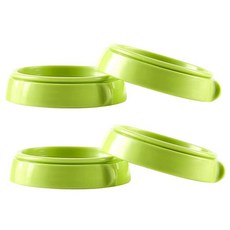 ROMIRUS Comotomo 아기 젖병용 Bottle Collars 링 교체품 4개(그린), 초록색