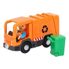 木質磁性軌道小車, 垃圾車+小人, 1個