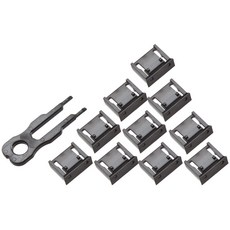 Fort Lee USB 포트락 잠금장치 키1 잠금알10개 블랙, 1개