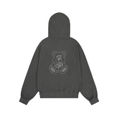 오와이 OY CUBE ODOLLY LINESTONE 후드티 후디 - DARK GREY 181736