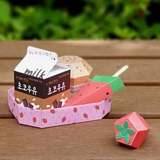 픽데이즈 아트롤링 페이퍼토이 초코우유세트, 1개, 해당상품