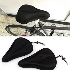 젤쿠션 자전거 안장커버, 일자형, 1개, 일자형