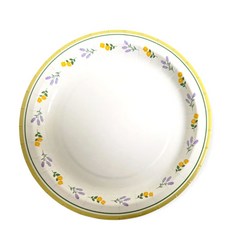 잔꽃무늬 단단한 종이볼 종이접시22CM, 3개, 5개입