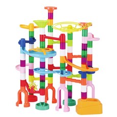 어린이 창의력발달 레일 구슬놀이 교구 200p 구슬블록 구슬타워 집콕놀이 구슬길