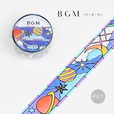 BGM 星際飛行 透明膠帶 PET膠帶, 1個