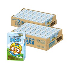 서울에프엔비 뽀로로가 좋아하는 튼튼 우유 140ml 48팩 (24팩x2) 어린이 멸균우유 스타배송