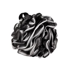 [루모라] 대형 60g 남성용 숯 블랙 그라데이션 고리형 샤워볼 풍성거품 욕실소품, 1개, 1개입, black+white