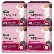 코스트코 대용량 냄새 소취 성인 유한킴벌리 디팬드 디펜드 스타일 언더웨어 여성 남성 슬림 중형 대형 요실금팬티, 9개입, 4개