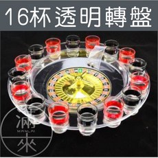 16杯透明轉盤 俄羅斯輪盤 遊戲轉盤, 1個