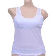 주니어 브라런닝 스킨 화이트 초등 나시 귀여운 10대 중학생 학생 기본형