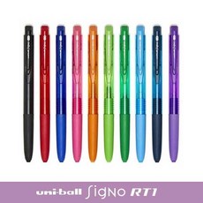 uni 시그노 노크 볼펜 UMN-155 10색 세트, UMN-155N-0.38mm 10색 세트