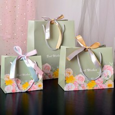 실버블랙진 고급스런 선물백 답례품 선물포장 스승의날 어버이날 봉투 쇼핑몰 의류 포장백 쇼핑백, 5개, 소형 18x16x10cm