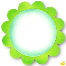 GOS 펠트 미소꽃판 신형 연두 투톤 팰트공예