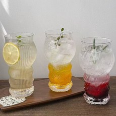 創意玻璃杯 網紅水杯 精釀啤酒杯 果汁咖啡杯, 拉格啤酒杯（冰紋）,401-500ml, 1個