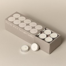 스너그앤코 식물성 천연 팜오일 티라이트 캔들 무향 미니 양초, 560g, 1개