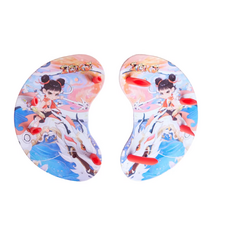 ZOKE 兒童游泳手槳，亮橘色火焰星辰圖案, 紅哪吒+紅管兒童劃手掌