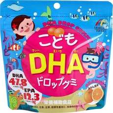 유니 매트 리켄 어린이 DHA 드롭 구미 90 마리, 1개