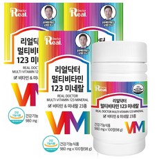 리얼닥터 멀티비타민 123 미네랄 98g, 100정, 3개