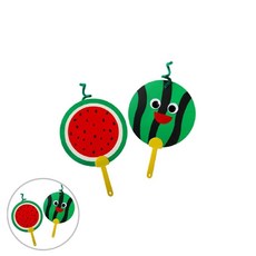 시월 DIY 수박 부채 꾸미기 만들기 부채만들기꾸미기