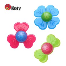 Koty 寶寶玩具 轉轉樂 吸盤旋轉玩具 陀螺玩具 泡澡玩具, 1個, KOTY樹葉(感統訓練)