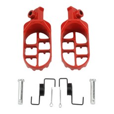 오토바이 패드 모토크로스 알루미늄 풋 페그 발판, 1개