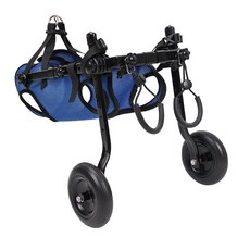 寵物輪椅【中小型犬／老年狗後肢癱瘓殘疾 台灣現貨】寵物助力車 寵物輔助車 狗輪椅 輔助寵物代步車 狗狗後腿輔助輪