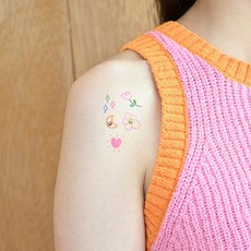 파셋타투스티커 16종 (드로잉 라인 컬러), 파셋타투스티커 001, 1개