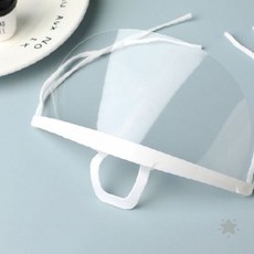 주방 조리 작업 시 위생 보호 투명 소재 입 가림 덮개 식품 취급 업소 다회용, 상세페이지 참조, 1개, 투명위생마스크10p