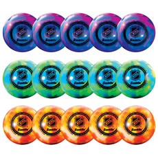 Franklin Sports NHL 야외 하키공 3개 세트, 15 Piece Bucket, Bucket of 15 Balls, Assorted-Extreme Color H