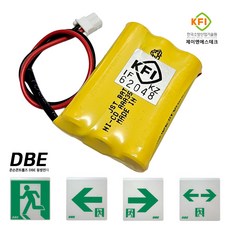 제이엔에스테크 600번 3.6V AAA 350mAh 1X3 유도등 배터리 DBE 동방용 피난구 벽부 소형 오리지널, 1개, 1개입