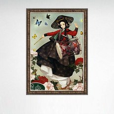 500피스 우나영 목단화여인 II 직소퍼즐 액자세트 buk*0240Va, 1개