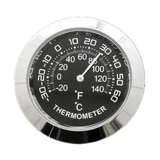 호환 미니 차량 대시 보드 미니 차량 장식 원형 온도 게이지 습도계 차량 장식, 01 Hygrometer Black