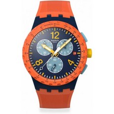 Swatch 스와치 New Chrono 플라스틱 손목시계 orange 선물추천 445635