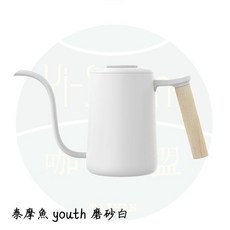 TIMEMORE 泰摩 魚 Youth Pure 手沖壺 700ml, Youth 磨砂白 贈 咖啡匙, 1個