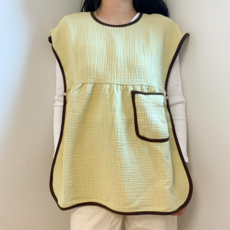 어텀31 맘스빕 엄마 턱받이 침받이 롱버전, 1개, 1매, 라임