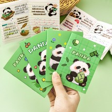 卡通熊貓記事本 軟麵抄 64K 幼稚園小學生獎品小禮物 迷你口袋筆記本, 隨機（1本）, 1個