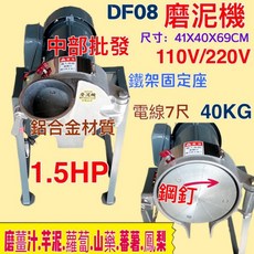 嚇嚇叫五金 倒式磨泥機 - 好清洗 磨漿機 紅薯 薑汁 芋泥 鳳梨 磨山藥機 - 1.5HP橫式, 220V+