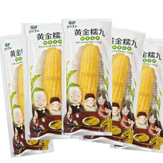 홍홍 중국식품 중국 삶은 황금 찰옥수수 노란옥수수 전자렌지 낱개포장 간편식, 5개, 200g