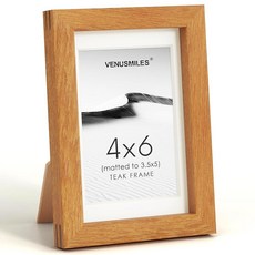 4x6 Picture Frame USA-Sourced Natural Maple Wood Photo Collage Frame with HD Tempered Glass Mode, 4X6, 1P, 미국에서 공급된 이로코 우드