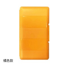 GRAUGEAR M.2 SSD硬碟盒 雙層硬碟保護盒 防震EVA收納盒 防塵 防潮 防潑水 標籤貼紙, 1個, 閃酷橘