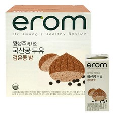 이롬 황성주 국산콩 두유 검은콩밤, 16개, 190ml