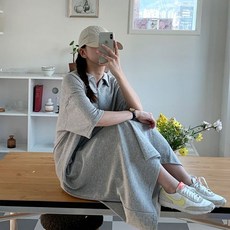 마미누리바로배송 임산부원피스 카라지퍼원피스 빅사이즈 임부복 177012