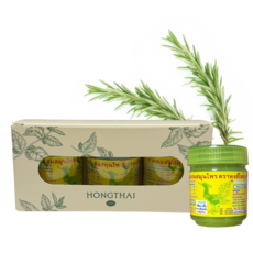 정품 태국 홍타이 허브 야돔 프리미엄 기프트 세트 대용량, 3개