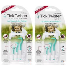 프랑스 오톰 강아지 진드기 제거기 핀셋 강아지 벌레집게 진드기 제거스틱 3P세트 케이스 포함, 2개, 165ml, Mint